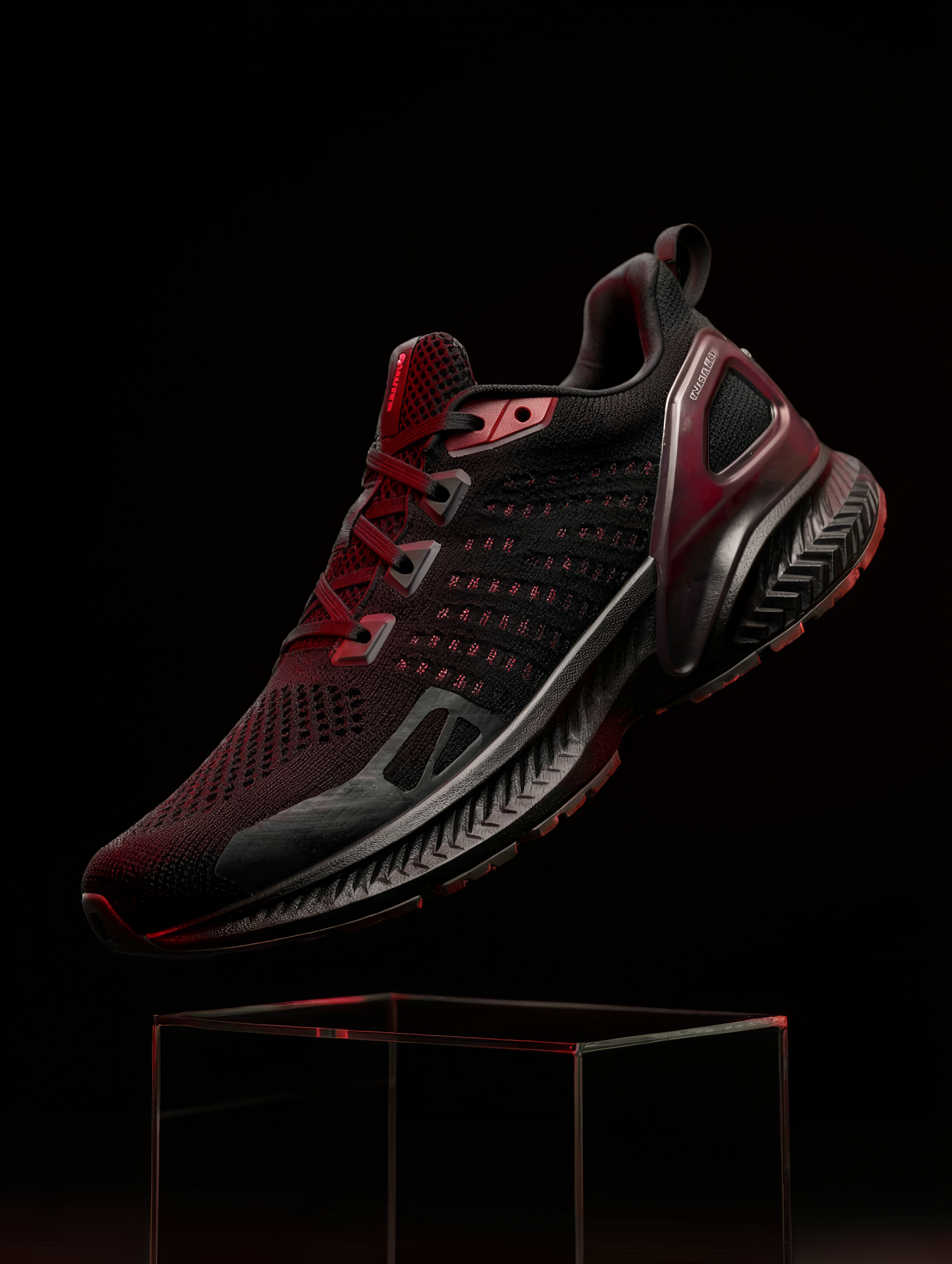 Running Shoes - Black/Red